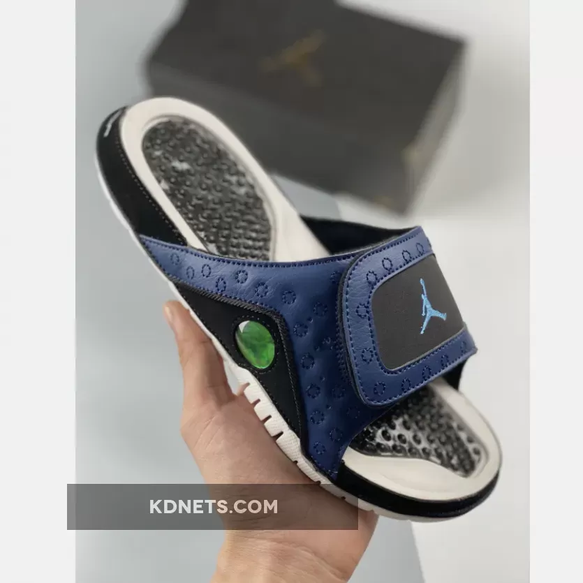 jordan hydro 13 slide midnight bavy black