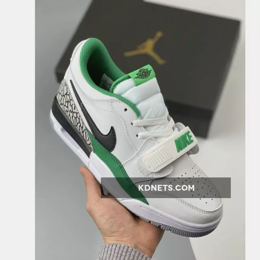Jordan Legacy 312 Low White Pine Green