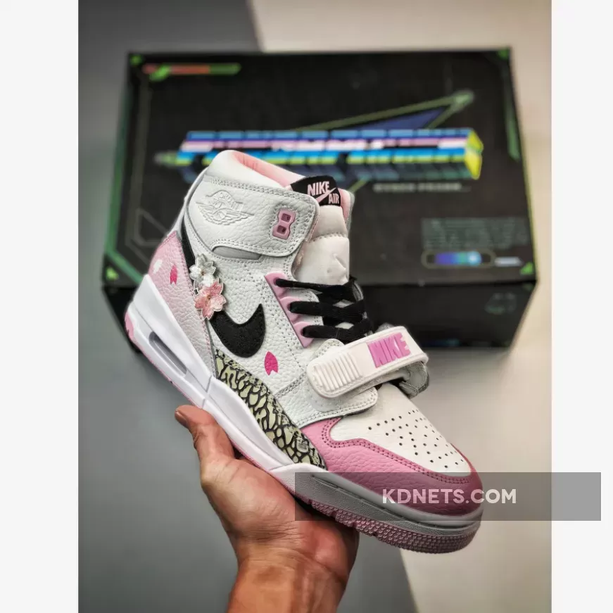 Jordan Legacy 312 White Black Pink Foam