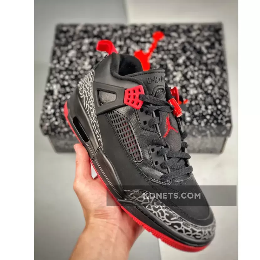 Jordan Spizike Low "Bred" Black/Gym Red-Sail