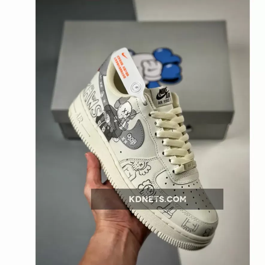 Kaws x Nike Air Force 1 Low White Grey