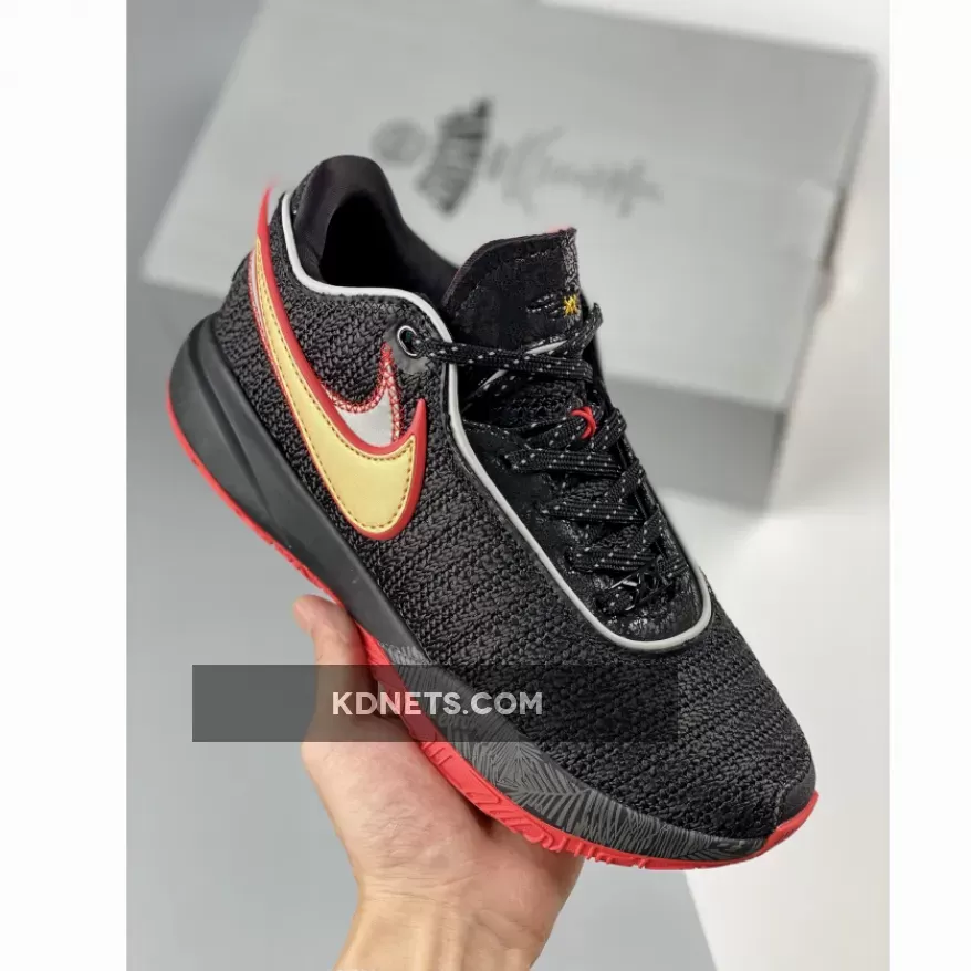 LeBron 20 "Miami Heat" Black University Red