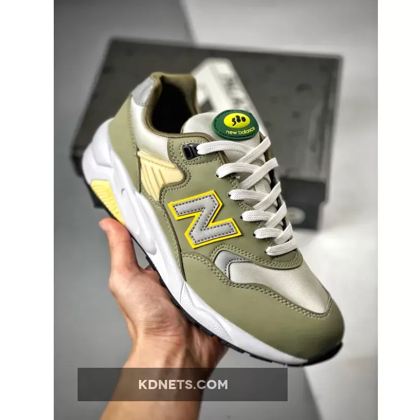 New Balance 580 Olive/White
