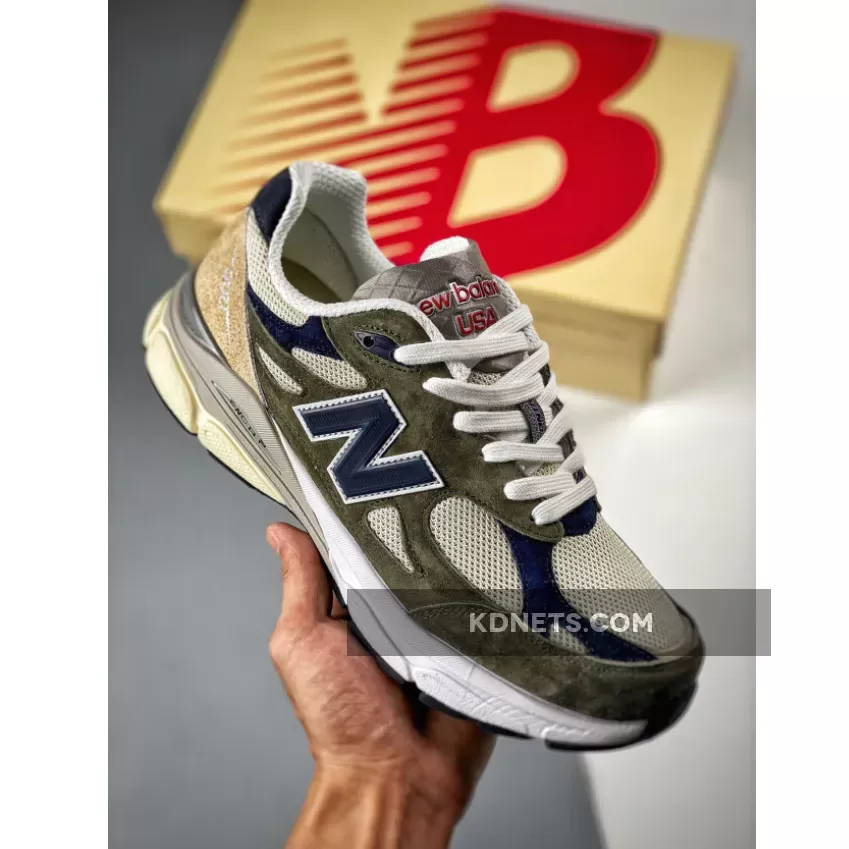 New Balance 990v3 "Olive" Grey/Blue