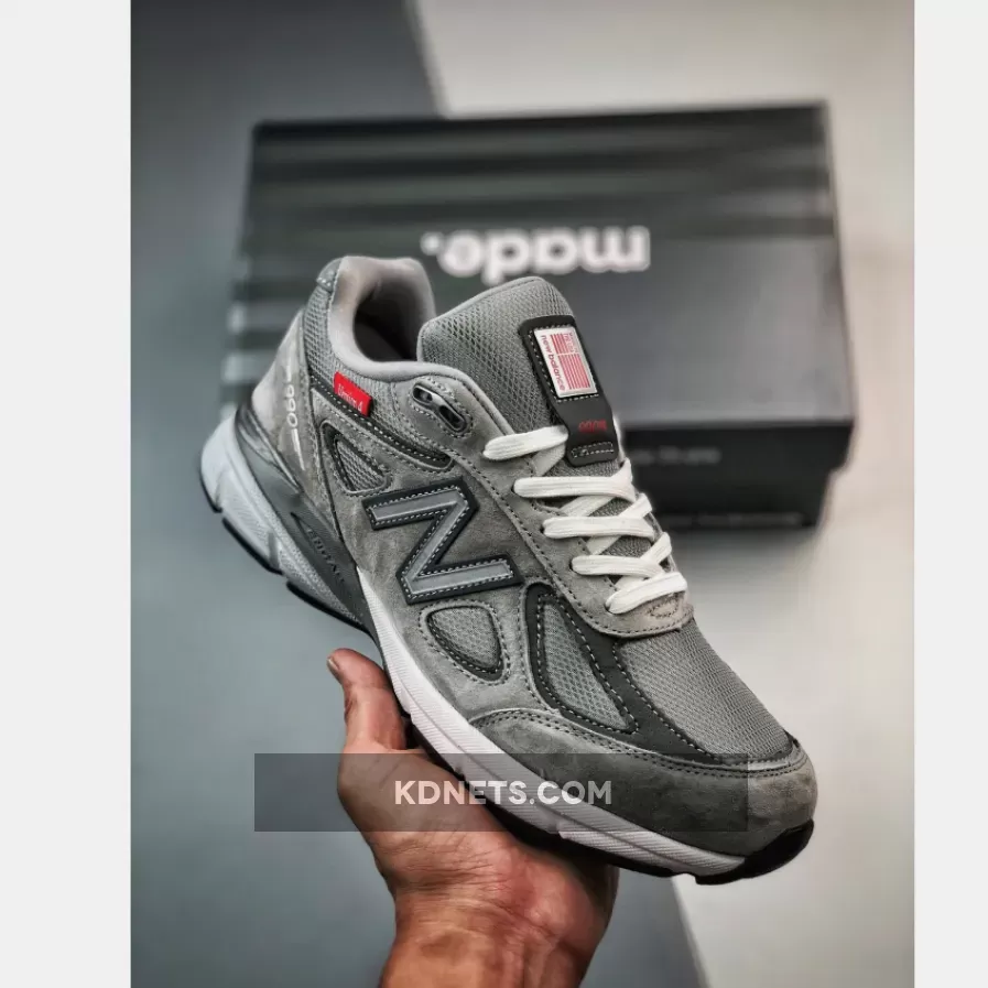 New Balance 990v4 MADE Grey/Red/White