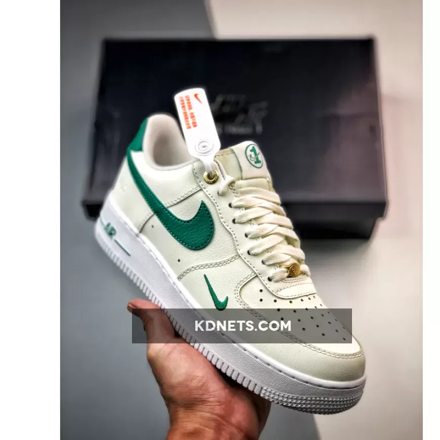 Nike Air Force 1 40th Anniversary Sail/Malachite-Metallic Gold