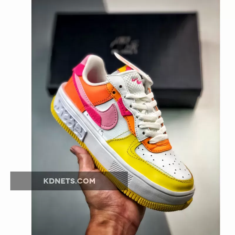 Nike Air Force 1 Fontanka White/Yellow-Pink