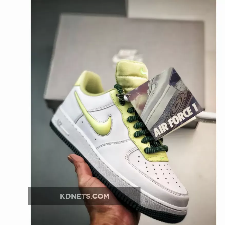 Nike Air Force 1 Low "Big Tongue" White Neon