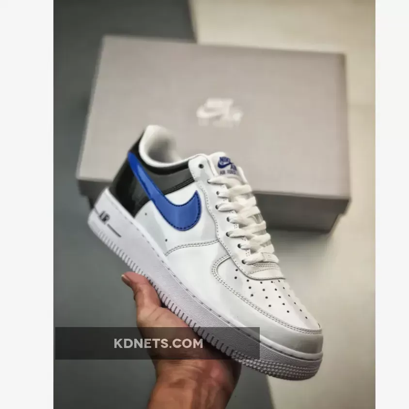 Nike Air Force 1 Low Blue Black Patent Leather