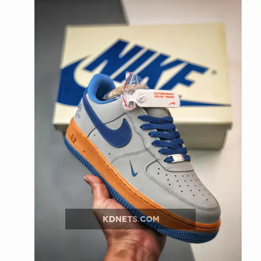 Nike Air Force 1 Low Grey Blue Orange