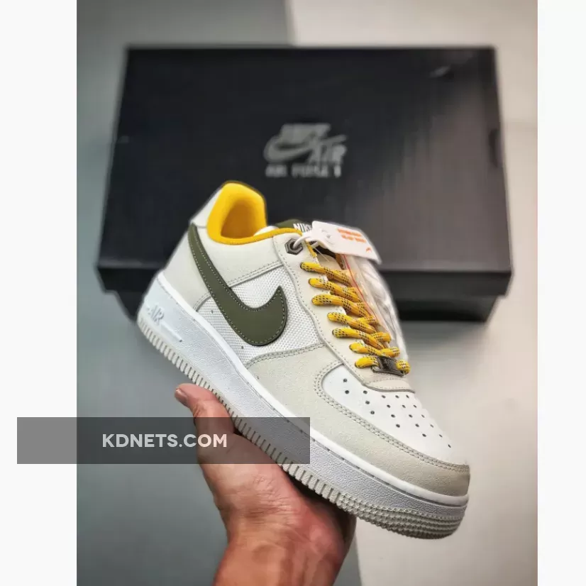 Nike Air Force 1 Low Light Bone/Cargo Khaki-White