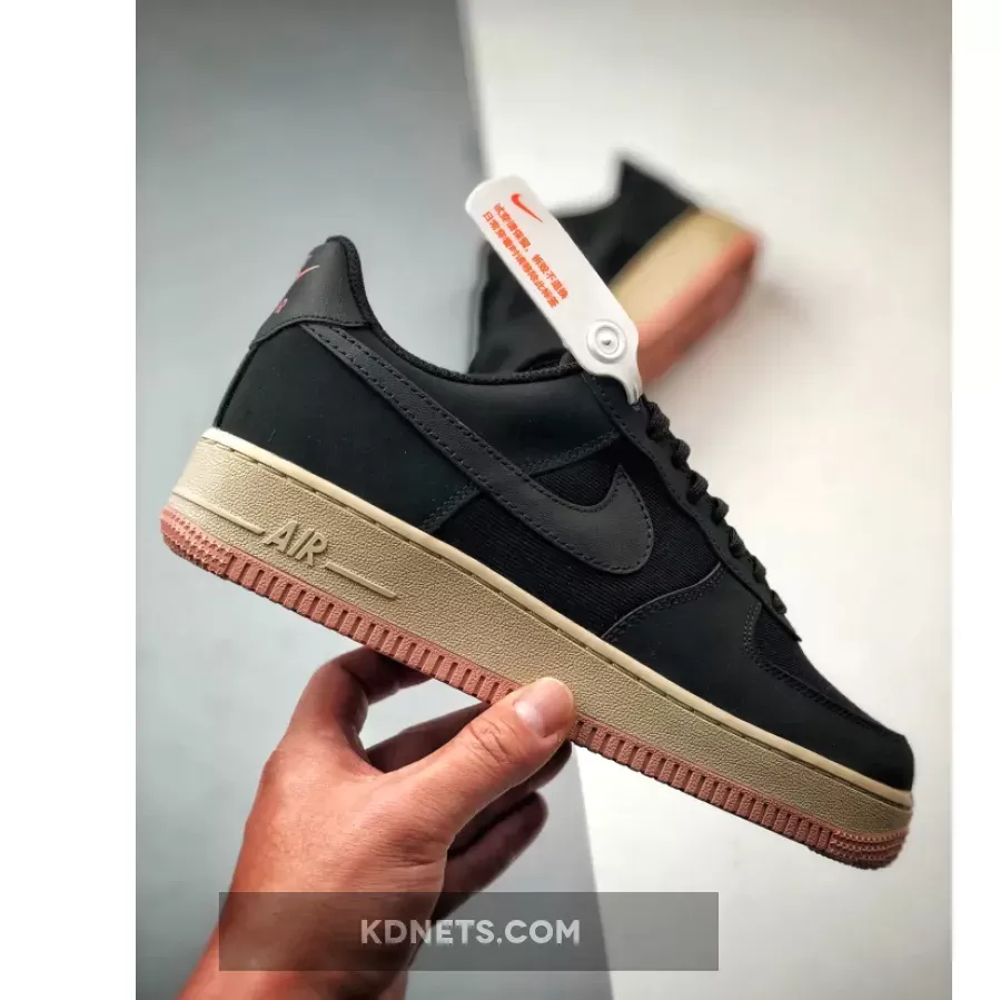 Nike Air Force 1 Low LX Black Red Stardust