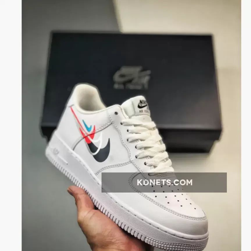 Nike Air Force 1 Low Mini Swooshes White Black Teal