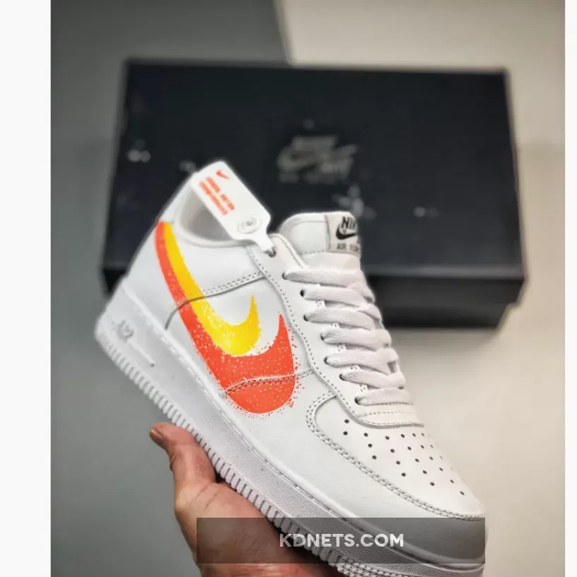 Nike Air Force 1 Low Spray Paint Swoosh White