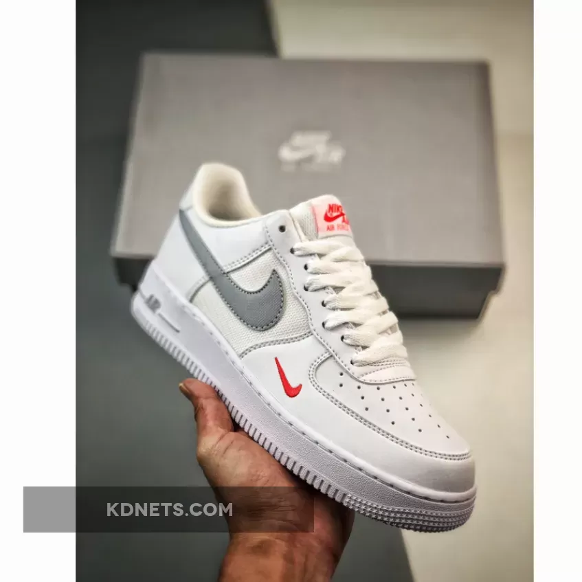 Nike Air Force 1 Low "White/Red/Grey"