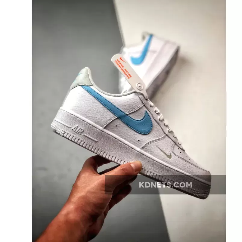 Nike Air Force 1 ‘Mini Swoosh’ White/Light Blue