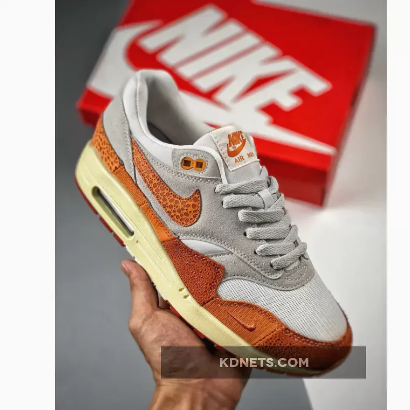 Nike Air Max 1 Master Light Bone/Magma Orange-Neutral Grey