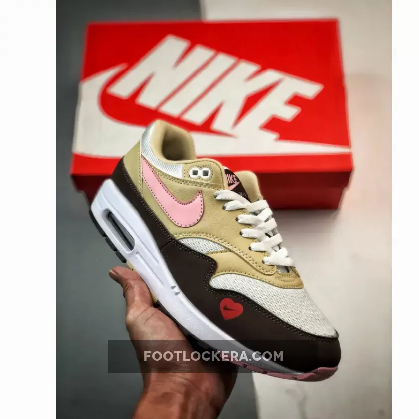 Nike Air Max 1 "Valentine’s Day" Sail/Light Soft Pink-Brown
