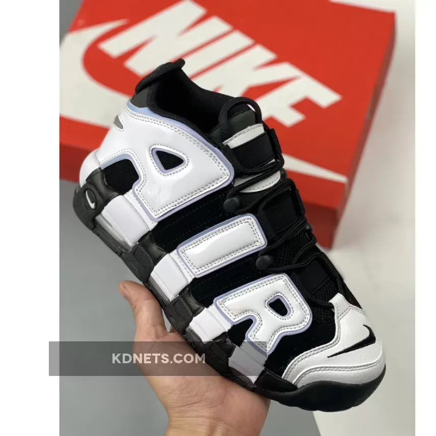 Nike Air More Uptempo Black/White-Multi-Color-Cobalt Bliss