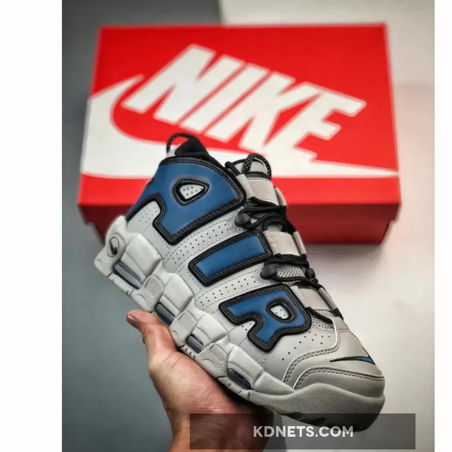 Nike Air More Uptempo Grey/Industrial Blue