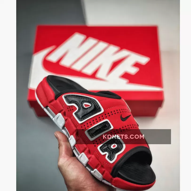 Nike Air More Uptempo Slide "Red/Black" FJ6305-600