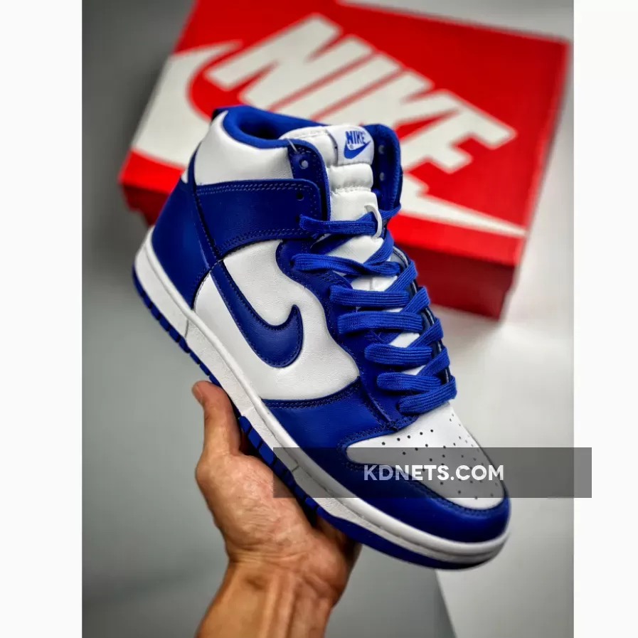 Nike Dunk High ‘Kentucky’ White/Game Royal-Total Orange