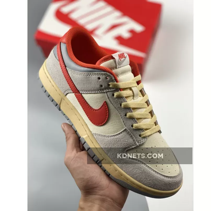 Nike Dunk Low "Athletic Department" Sail/Picante Red