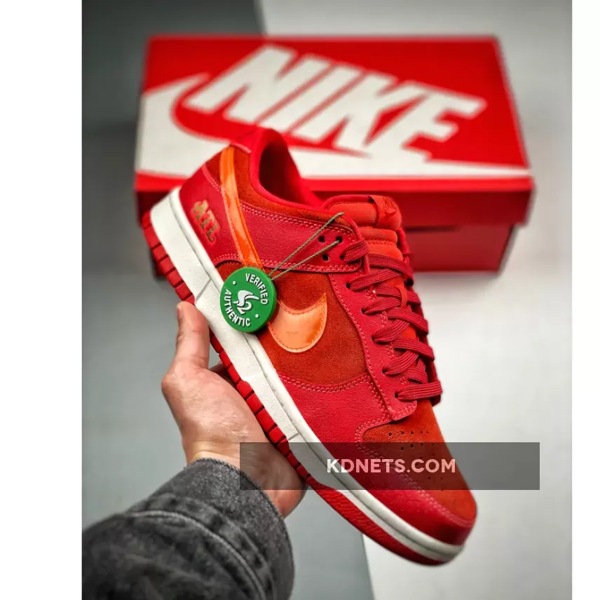 Nike Dunk Low "ATL" University Red/Bright Crimson