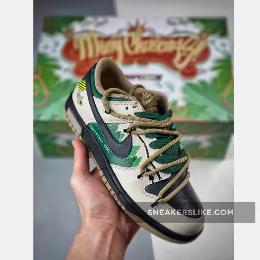 Nike Dunk Low Beige Green Black
