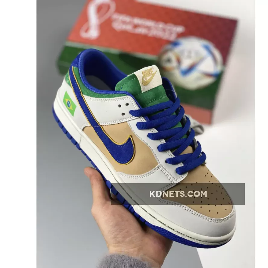 Nike Dunk Low ‘Brazil ‘ White Brown Green