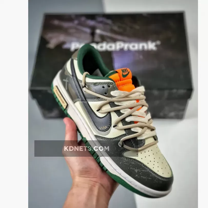 Nike Dunk Low Miami Hurricanes Green Orange