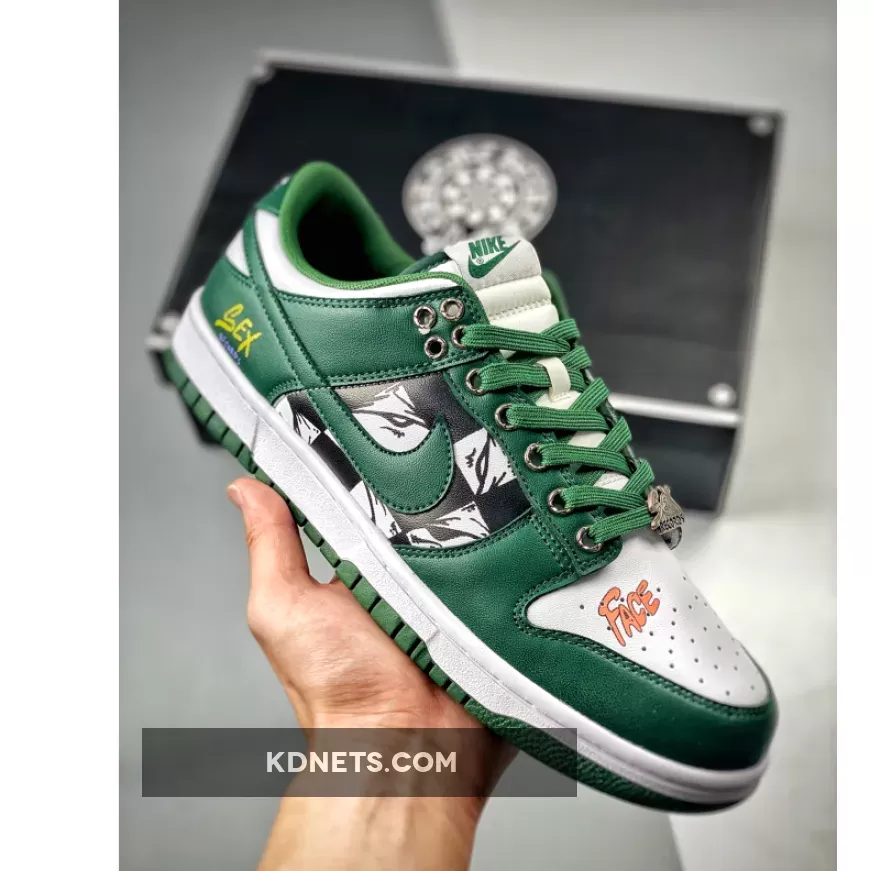 Nike Dunk Low Michigan State White/Team Green