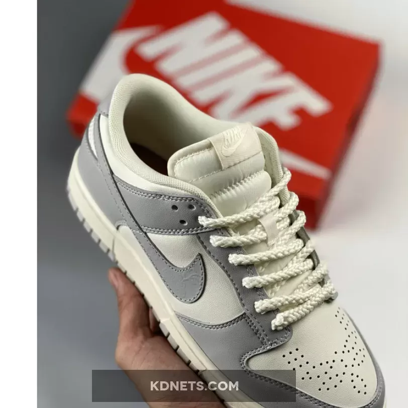 Nike Dunk Low ‘Needlework’ Sail/Aura-Tawny-Metallic Silver