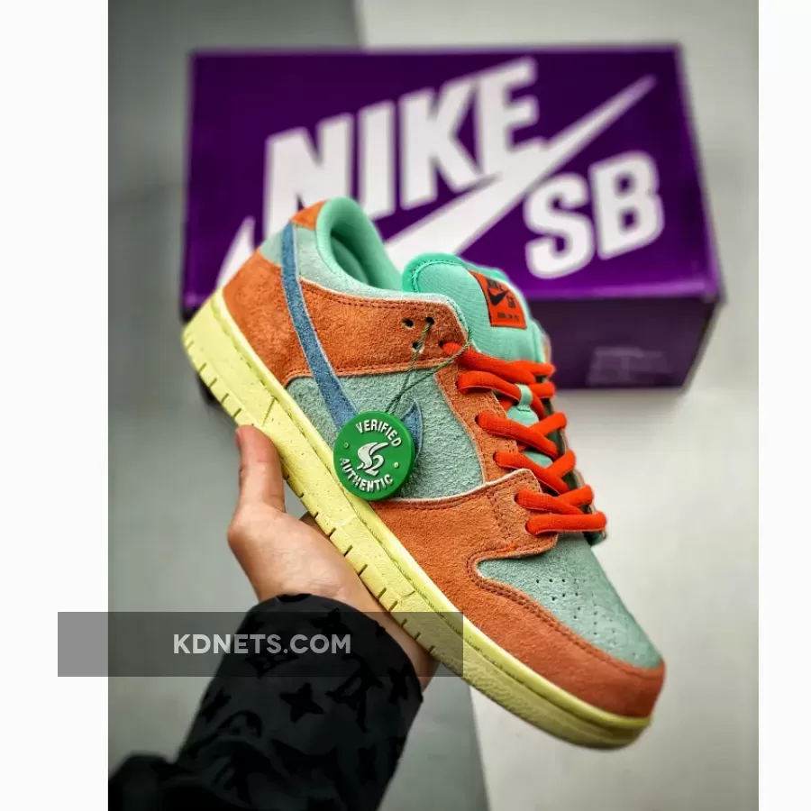 Nike Dunk Low Orange/Noise Aqua-Emerald Rise