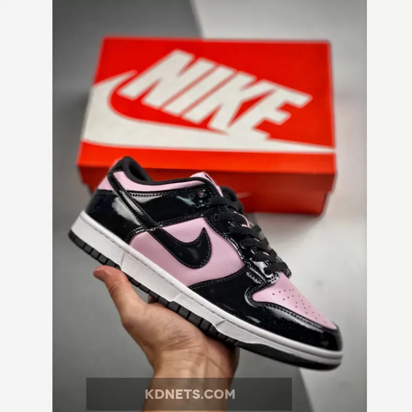 Nike Dunk Low Pink Black Patent