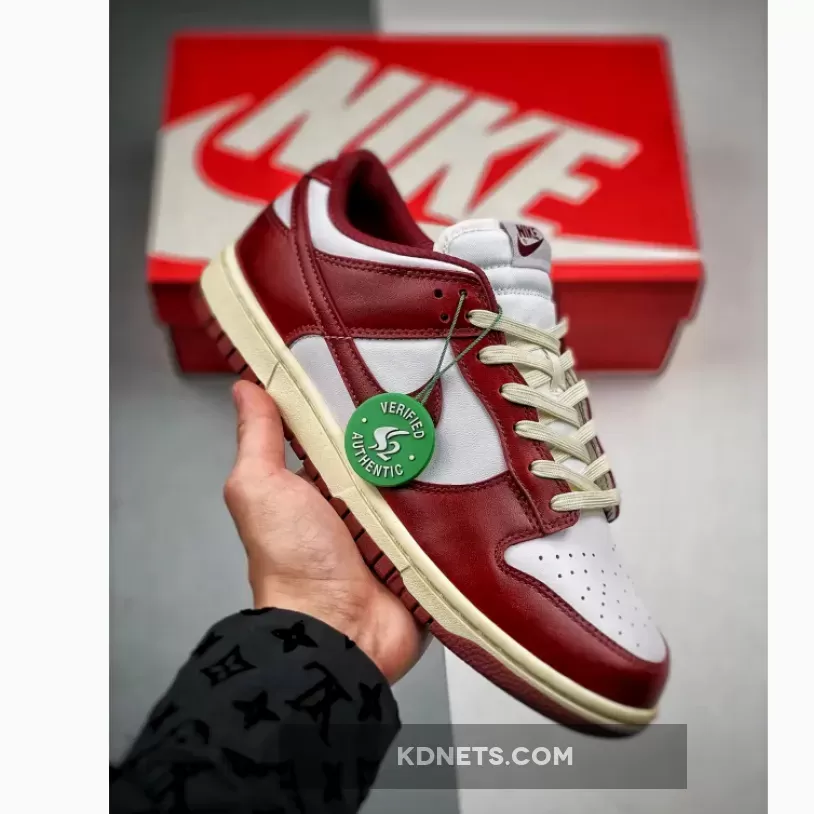 Nike Dunk Low PRM White/Team Red-Coconut Milk