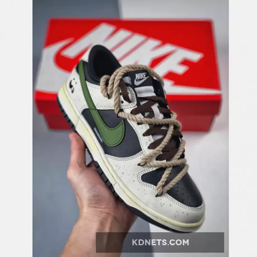Nike Dunk Low Sail Black Green
