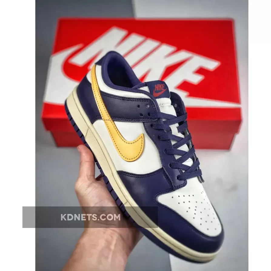 Nike Dunk Low Sail/Coconut Milk-Purple Ink