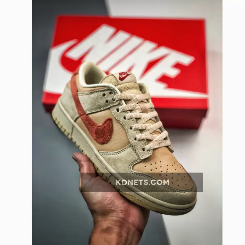 Nike Dunk Low "Terry Swoosh" Shimmer/Mars Stone-Sanddrift
