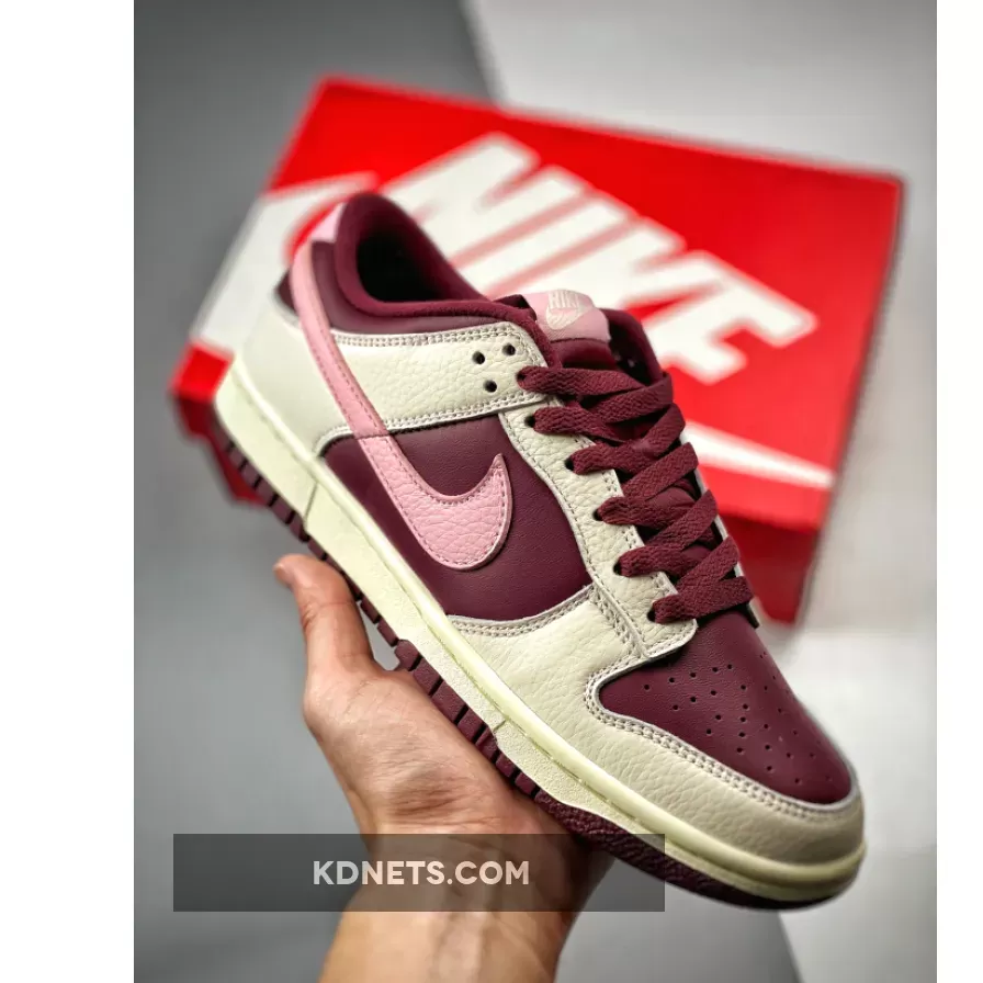 Nike Dunk Low ‘Valentine’s Day’ Pale Ivory/Pink-Night Maroon