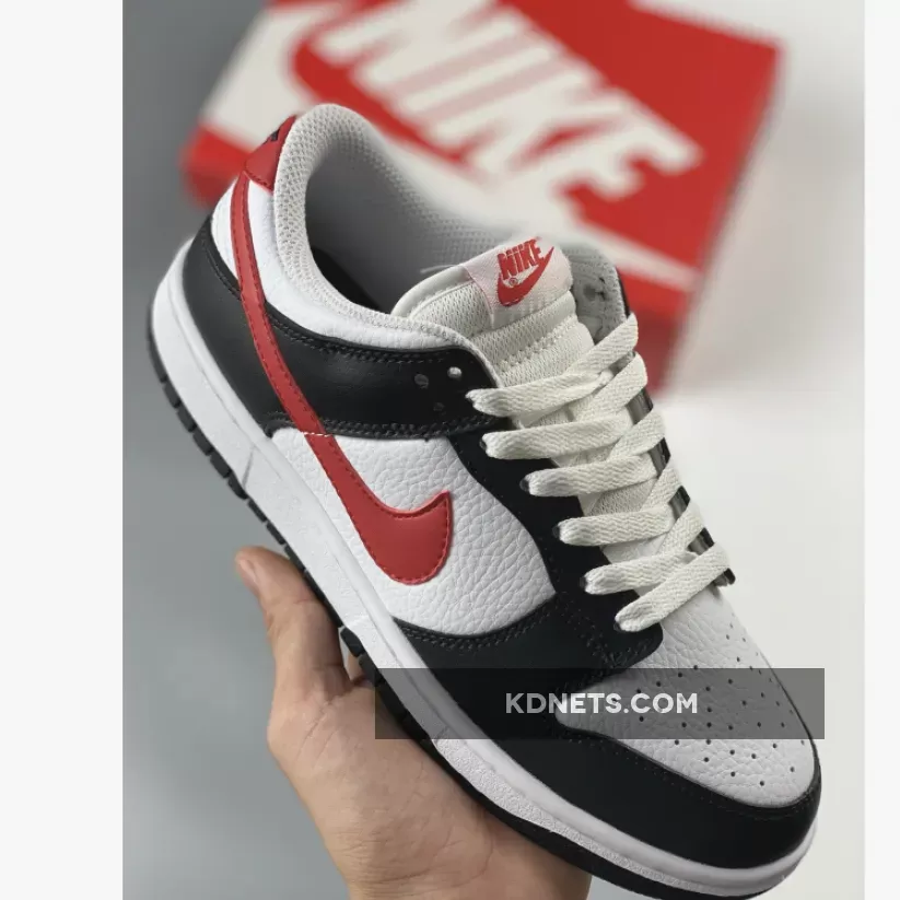 Nike Dunk Low White Black Red