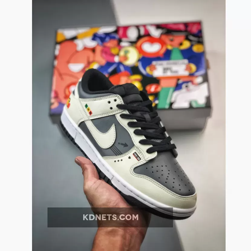 Nike Dunk Low White/Drak Grey-Black