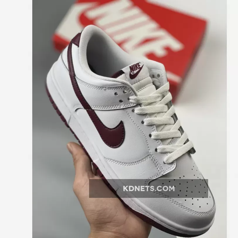 Nike Dunk Low White/Night Maroon
