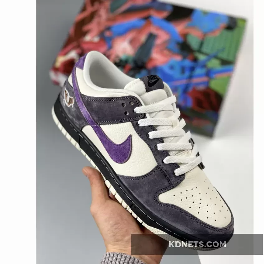 Nike Dunk Low White Purple Black