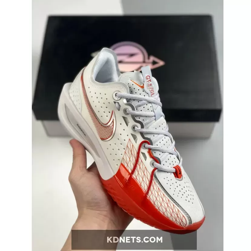 Nike GT Cut 3 White Picante Red