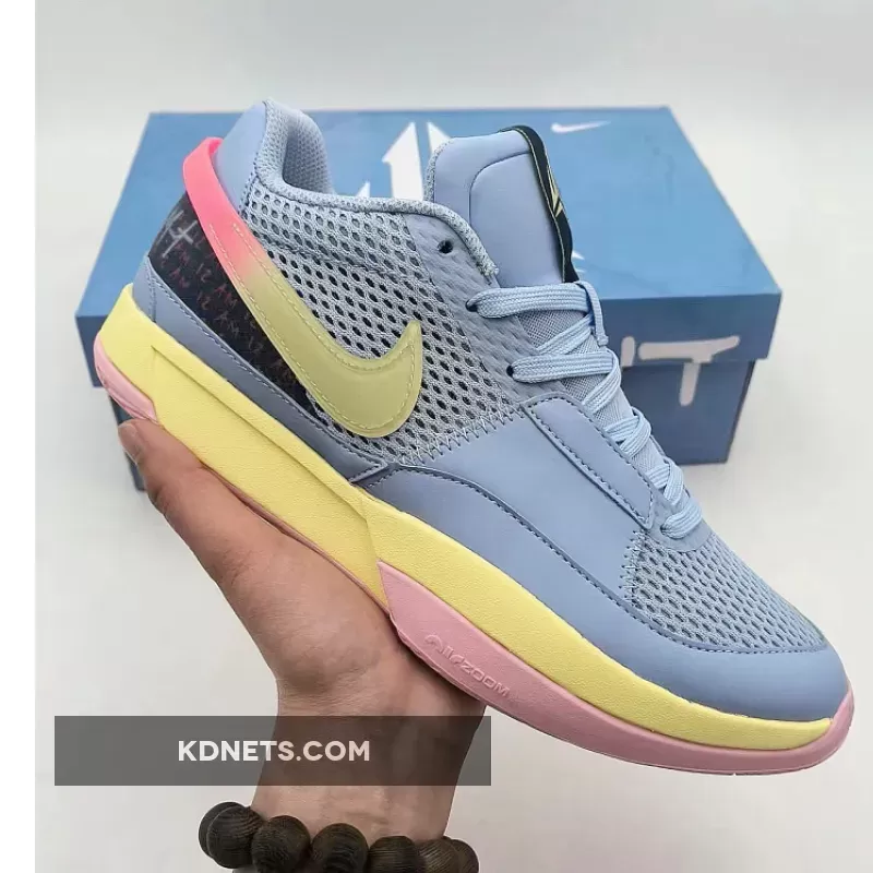 Nike Ja 1 "Day 1" Cobalt Bliss/Citron Tint-Hot Punch-Medium Soft Pink