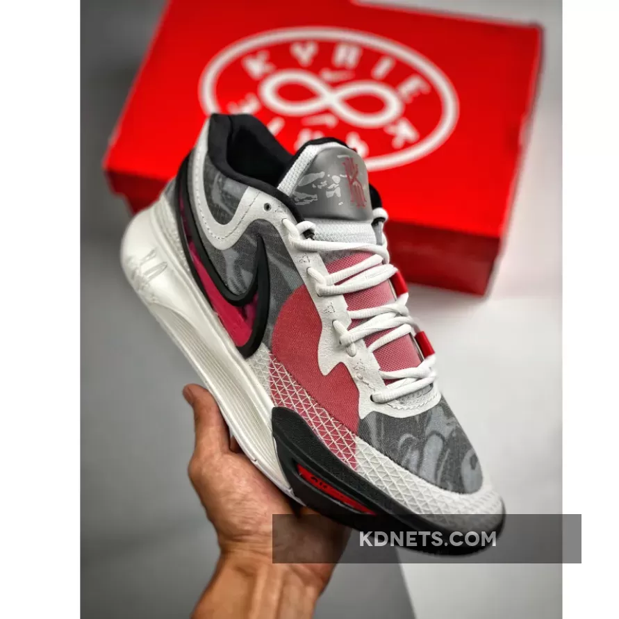 Nike Kyrie 8 White/University Red/Black/Wolf Grey
