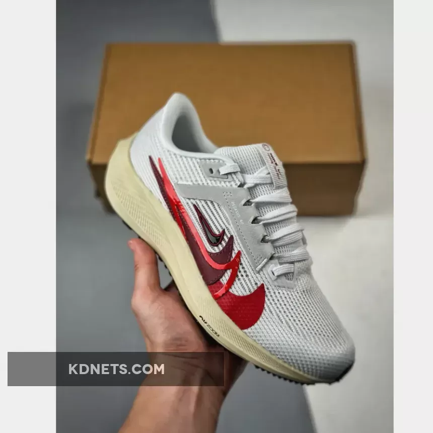 Nike Pegasus 40 White/Photon Dust/Red/Multi-Color