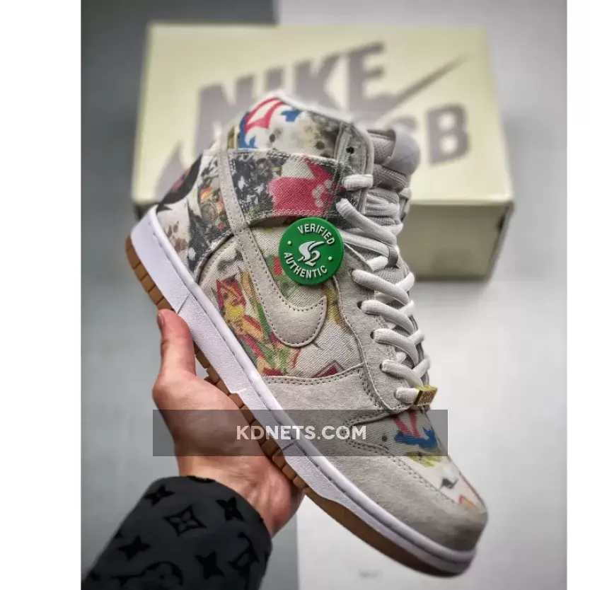 Nike SB Dunk High x Supreme Rammellzee White / Multi-Color