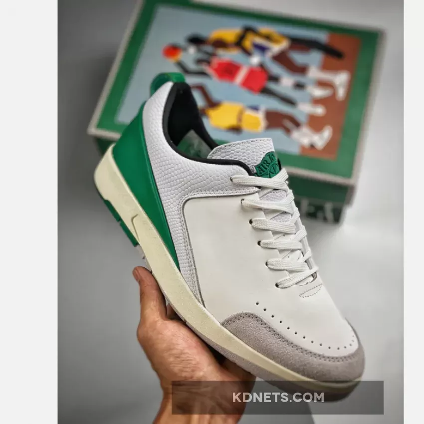 Nina x Air Jordan 2 Low SE White/Malachite-Neutral Grey-Sail-Malachite